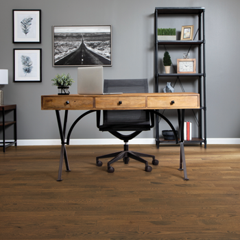 durable hardwood flooring in office